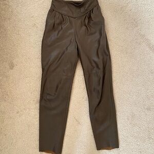 DERI Sarayi Women's Leather Pants Brown